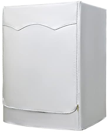Funda para Lavadora, Funda para Lavadora y Secadora con Cremallera, Adecuada para la Mayoría de Máquinas de Carga Superior o Frontal, Protección contra Todo Tipo de Clima, Plateada