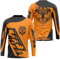 Herren Motocross Trikot Jersey,Radfahren Jersey Herren Mountainbike Langarm MTB T-Shirt,Shirt Downhill Fahrrad Jersey Schnelltrocknend (Gelb,L)
