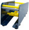 KLEBERINO Etikettenspender | Manuelles Tischgerät für Klebepunkte, Etiketten | Robust aus Stahl | Labelspender (113 mm breit | mit Rollentrenner)