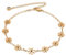 LEGENTLISUR Bracelet De Cheville En Acier Inoxydable Bracelet De Cheville Simple Bracelet De Cheville Fleur Joli Bracelet De Cheville Pour Femme(Or Réglable)