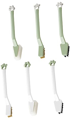 Zerodeko 6pcs Kitchen Cleaning Brush Ergonomic Stovetop Brush Kit for Easy Cleaning Multi-purpose Design for Stove Sink and Range Hood Strong Decontamination Material