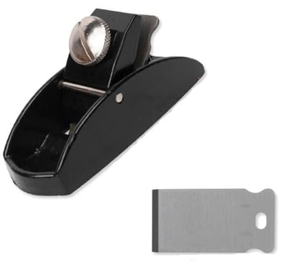 Lisher 1 Set Mini-Hobelmaschine aus Metall, Hobelmaschine mit Fase, Handschieber, kleine Hobelmaschine aus Stahl