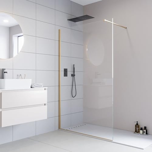 Doccia walk profili oro spazzolato 8mm H195cm anticalcare OSIRIDE - 100