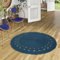 Pergamon Natur Teppich Handgefertigt Jute Rund Wohnzimmer Boho mit Bordüre oder Ethno Style