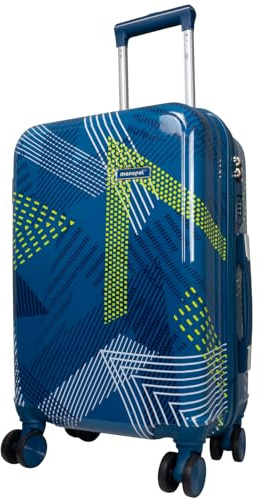 Trendyshop365 Kleiner Handgepäck Trolley 56cm 50 Liter 4 Räder Zahlenschloss blau