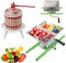 Set 12L Obstpresse Weinpresse Saftpresse Mechanisch mit Pressentuch und 7L Obstmühle Traubenmühle Apfelpresse mit Handkurbel von Saft Wein und Maische