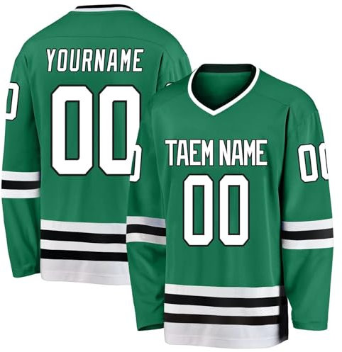 Personalisiertes Hockey-Trikot, gestalten Sie Ihr Hockey-Trikot mit Ihrem Namen/Team/Nummer, Armee grün, One size