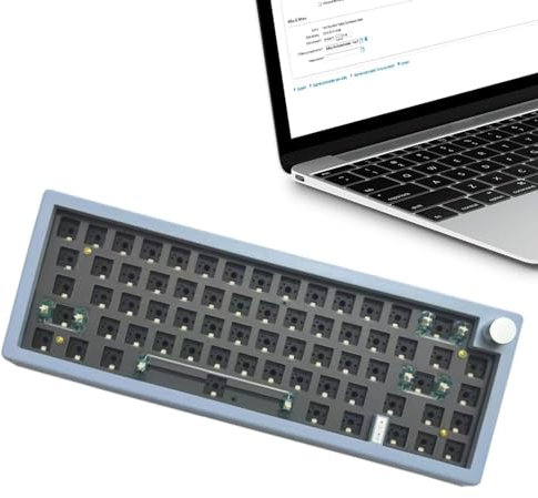 Gmk67 Keyboard Kit - RBG Mechanical Keyboard Kit | Compact Mechanical Keyboard RGB Backlit | Wireless Customizable Keyboard | Backlit Custom Keyboard Kit | 67 Keys Game Keyboard With Multimedia Knob
