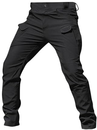 Jogging Cargo Homme Pantalon Chantier Noir Tenue Militaire Salopette Tactique Randonnée