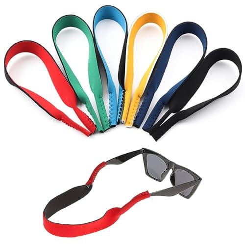 6pack Sports Glasses Strap | Floating Sunglasses Strap for Men | Straps for Men | Neoprene Glasses Straps
