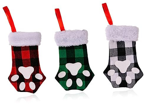CHILDWEET 3 Stücke Weihnachten Strümpfe Präsentieren Socken Weihnachten Katze Strumpf Dekorative Hängende Ornamente Schwarz