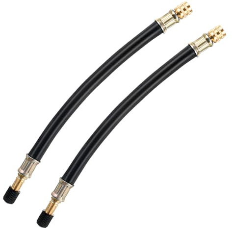 Nogeqi 2 Stück Reifenventilverlängerung Flexible, Ventilverlängerung Autoventil Set, Einfache Autoventil Verlängerung, Hochwertiges Ventilverlängerungen Für Universelle Motorräder Fahrräder (210 Mm)