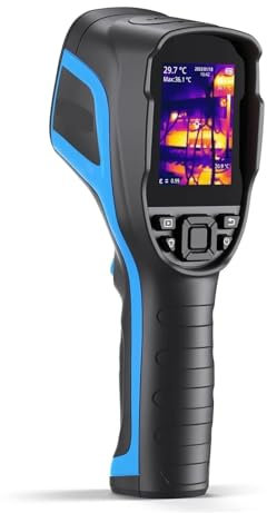 Thermal Imager Thermal Imaging Camera, 256 X 192 IR High Resolution 12-Hour Battery Life Handheld Infrared Camera With PC Analysis for Building Inspection, HVAC and Electrical