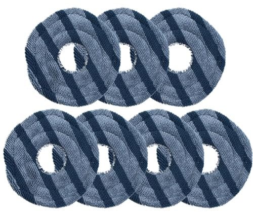 7 Pack Mop Pads Compatible with eufy X10 Pro Omni / X9 Pro Robot Vacuum Cleaner, Spin Cleaning Pads Replacement Accessories Set