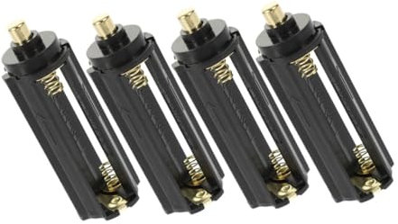 Yardwe Boîte À Piles AAA 4 Pièces Accessoires Support De Piles Noir Abs