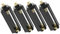 Yardwe Boîte À Piles AAA 4 Pièces Accessoires Support De Piles Noir Abs