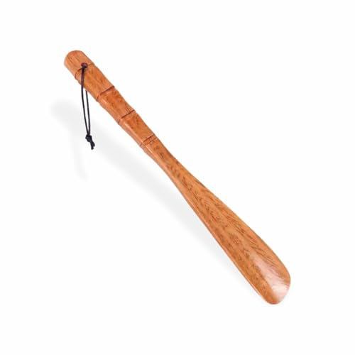 Wooden Shoe Horn 33 Cm Long Lazy Shoe Horn Comfortable Shoe Lifter Suitable for Seniors Kids Boots Men Women Elderly Pregnancy Boots Tennis Shoehorn Accessories (1pack)