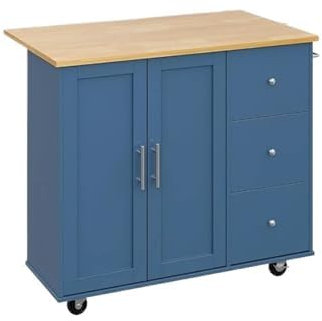 Carrito de isla de cocina rodante con placa abatible plegable, carrito de servicio portátil con gran almacenamiento para uso doméstico y comercial
