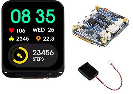 ESP32-C6 1.69inch LCD Development Board, ESP32 with Display 240×280 Pixels, Supports Wi-Fi 6/BLE 5, 160MHz RISC-V Processor,SPI Interface, AI Speech,Support AI Voice Interaction, Comes with Speaker