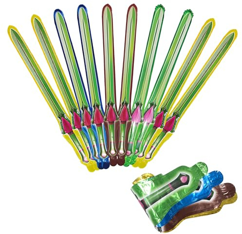 10PCS Colourful Sword-Shaped Foil Balloons for Event Decoration | Colourful long balloons for themed displays, photo backdrops and venue arrangements at parties and events.