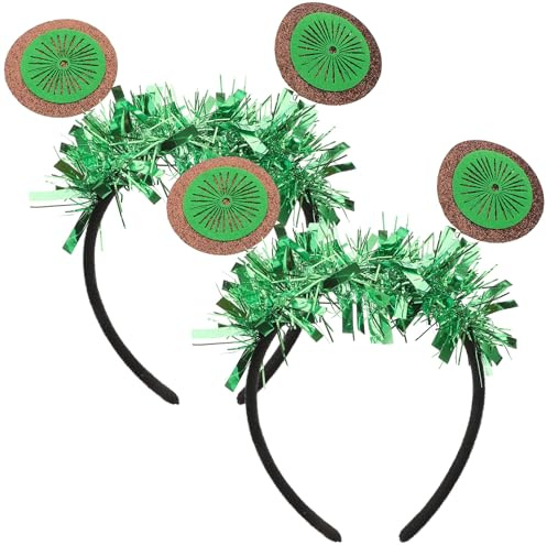 Veemoon 2 Stück-Pack Limetten Haarreif Haaraccessoire für Mädchen Grün Kreative Party Haarbänder Fruchtförmig Komfortabel und Sicher Geeignet für Aufführungen und Feiern