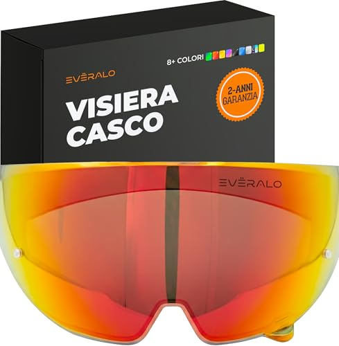Everalo Visiera per Casco Ruroc Atlas 3.0 - Atlas 4.0 | Lente di ricambio Esclusiva, Compatibile con lente Antifog Originale