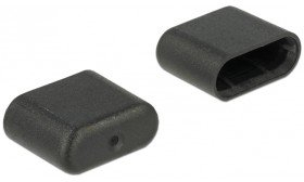 Delock 64008 Staubschutz für USB Type-C Stecker 10 Stück Schwarz