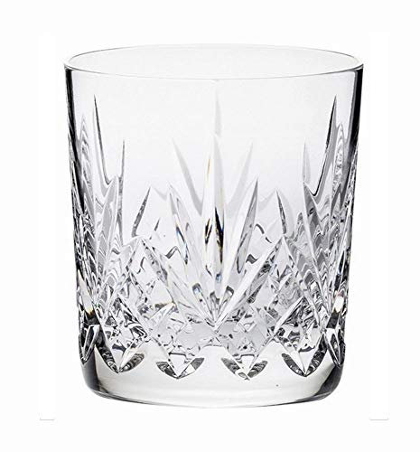 Royal Scot Crystal 11oz Cut Crystal Whisky Tumbler Glass in Highland Design | Scottish Whisky