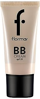 Flormar BB Cream mit SPF 20 für natürlichen Glow | Getönte Tagescreme mit Feuchtigkeitspflege | Deckt Hautunreinheiten ab | Für hellen bis mittleren Teint – 1 Fair
