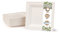 BIOZOYG Vaisselle à base bagasse | 100 pièces d'assiettes du canne de sucre blanche carrée décolorée 26x26 cm | Bio jetable vaisselle, menu plats et jetable fête assiette