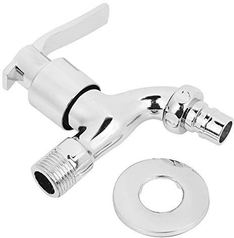 Grifo de agua, Aleación de zinc Montado en la pared Grifo G1/2Lavadero Baño Lavadora Astilla Grifo frío simple