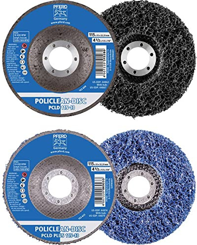 PFERD TOOLS POLICLEAN PLUS Reinigungsvlies | Ø125x13mm Bohrungs-ø 22,3mm | 44698004 – für grobe Reinigungsarbeiten