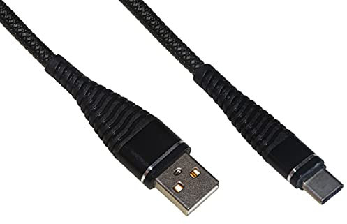 LINK LKGZ87 Câble USB type C MT 1 gaine tressée couleur noire