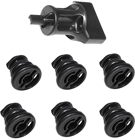 DPTOOL Tappo di scarico olio con anello di tenuta 06L103801 Confezione da 6 con strumento di rimozione del tappo di scarico dell'olio compatibile con Volkswagen 1.8L 2.0L Sostituzione benzina