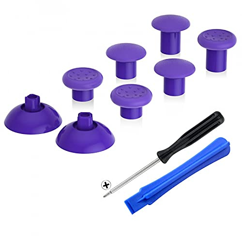 eXtremeRate Stick Analogique pour ps5 Manette,Joysticks Interchangeable pour ps4 Manette avec 3 Hauteurs Ergonomiques, Violet
