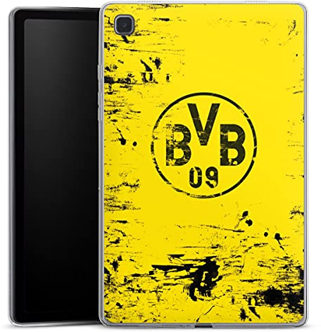 DeinDesign Silikon Hülle kompatibel mit Samsung Galaxy Tab A7 10.4 (2020) Case Tablet Hülle Borussia Dortmund Offizielles Lizenzprodukt BVB