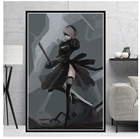 RUIYANMQ Nier Automata Kampfspiel Mädchen Japan Anime Poster Puzzle 1000 Teile Für Lernspielzeug Kreative Geschenke Familienspiele Uf112Vw