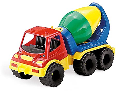 URBN-TOYS 30cm Construction Dumper Liquid Cement Tipping In/Outdoor Children's Toy Truck (Concrete)