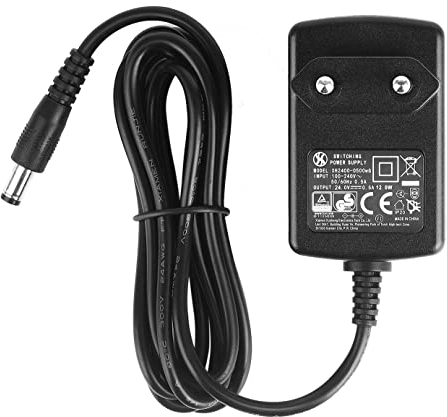 Security-01 Adaptateur d'alimentation CC 24 V 0,5 A 500 mA - Fiche 5,5 mm x 2,1 mm, 5,5 mm x 2,5 mm, 3,5mm x 1,35mm