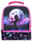 Fringoo Lonchera de dos pisos, diseño de unicornio y luna, bolsa de almuerzo para niños con compartimento, totalmente aislada
