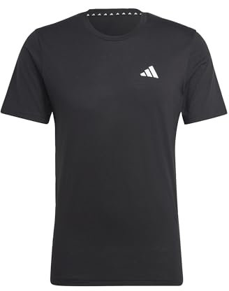 adidas Men's Train Essentials Feelready Training Tee, Black/White, S