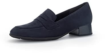 Gabor Damen Slipper, Frauen Slip On,Mokassins,Halbschuhe,Slides,Schlupfschuhe,schluepfschuhe,Loafer,College Schuhe,Slip-ons,Blue,40 EU / 6.5 UK
