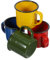 4 Piezas Taza De Esmalte De Colores: Conveniente Para Leche, Campamento, Jugo De Fiesta, Espresso - Mini Tazas De Té Esmaltadas