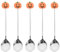 BESTonZON 6-Teiliges Halloween-Löffel-Set Aus Edelstahl Für Kuchen Dessert Servierlöffel Suppe Milch Kaffee Rührlöffel Mit Kürbisaufsatz Für Halloween-Party，Löffel