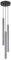 SOLLUX lighting Hängelampe Pendelleuchte Hängeleuchte Deckenlampe Lampe Decke Stahl 3 Flammig 19,5 x 19,5 x 104 cm Pastelo