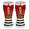 MIJOMA Set di 2 bicchieri natalizi con design Babbo Natale – Esclusiva decorazione natalizia attenta alla moda con stile e fascino per feste e decorazioni eleganti (bicchieri da birra – 460 ml)
