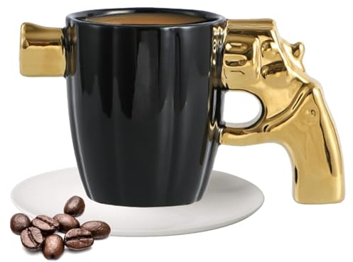 Tasse mit Pistolengriff | Pistole Trinkbecher | Keramik-Kaffeetasse Pistolen-Becher | Pistolen-Becher | -Keramik-Kaffeetasse Bierkrug, Geschenk für Männer