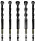 5 Pcs 10mm Masonry Drill Bits Set, Carbide Concrete Drill Bits for Brick, Stone, Concrete, Tile, Ceramic, Porcelain, Glass, Plastic, Wood and More, Quick Change 6mm Hex Shank, with Sturdy Case