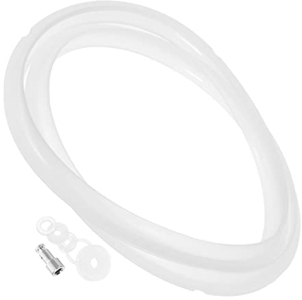 Amosfun 7pcs Pressure Cooker Sealing Ring and Float Valve Set Rubber Cooker Lid Liner for 4l 5l Universal Replacement Parts for Home Kitchen Cooking