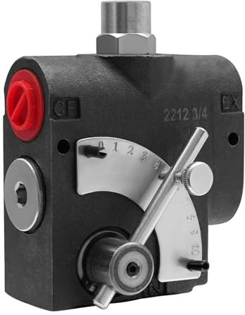 Hydraulikventil, 115L/min Hydraulik Steuerventil, 0-30 GPM Einstellbar Hydraulikventil für kleine Traktoren, Traktorlader, Holzspalter, Umweltfahrzeuge